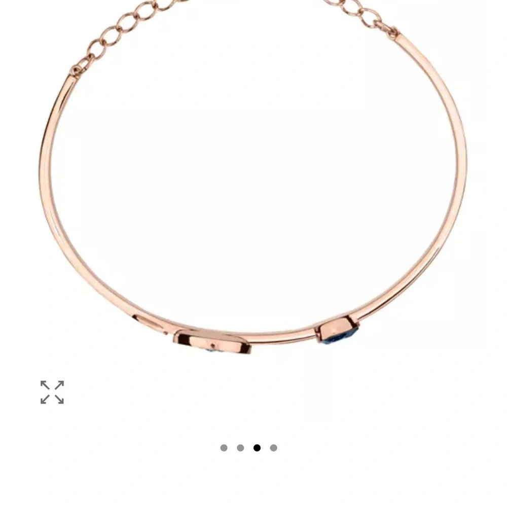 Swarovski Symbolica Evil Eye Rose Gold Bangle Bracelet - Picture 6 of 7